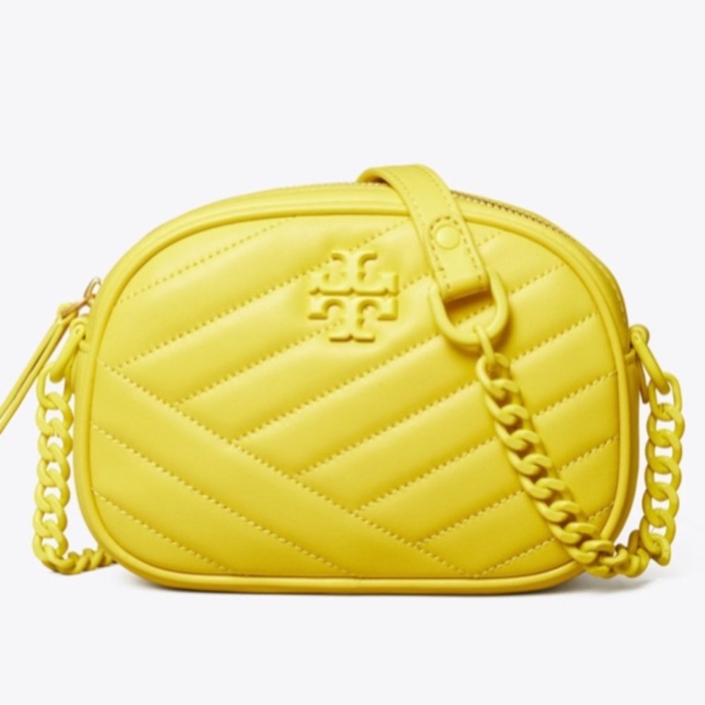 Tory Burch Yellow Chevron Crossbody Bag